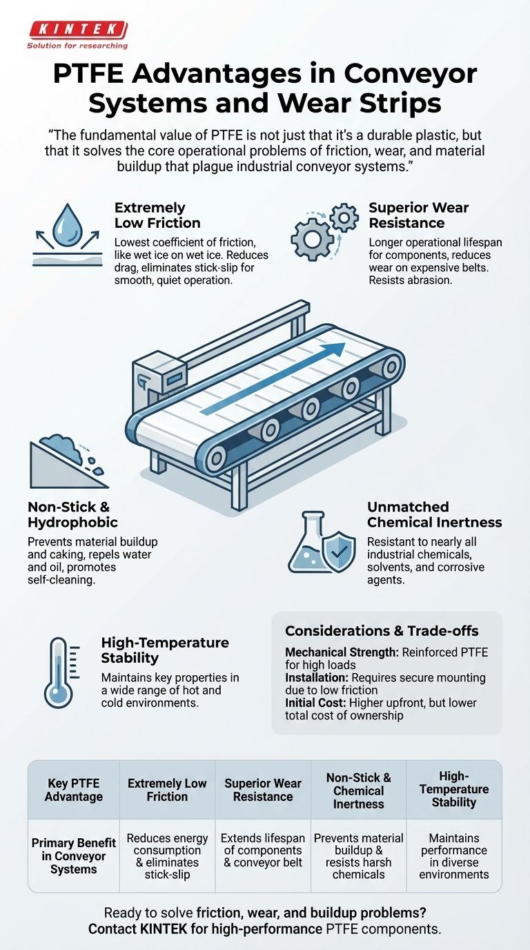 컨베이어 시스템 및 마모 스트립에서 PTFE가 제공하는 이점은 무엇입니까? 효율성 향상 및 유지보수 절감 시각적 가이드