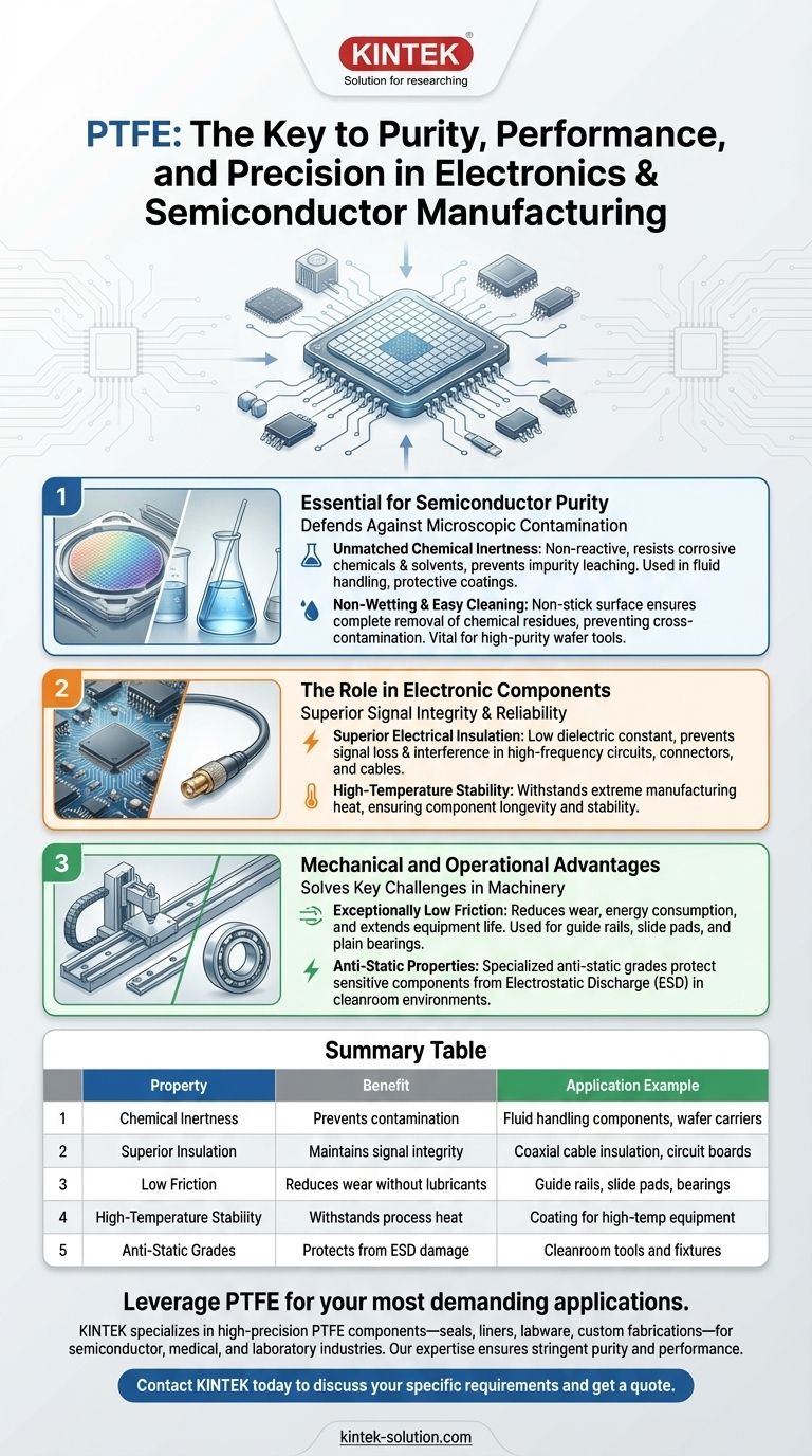 전자 및 반도체 제조에서 PTFE는 어떻게 적용됩니까? 순도와 성능을 보장합니다 시각적 가이드