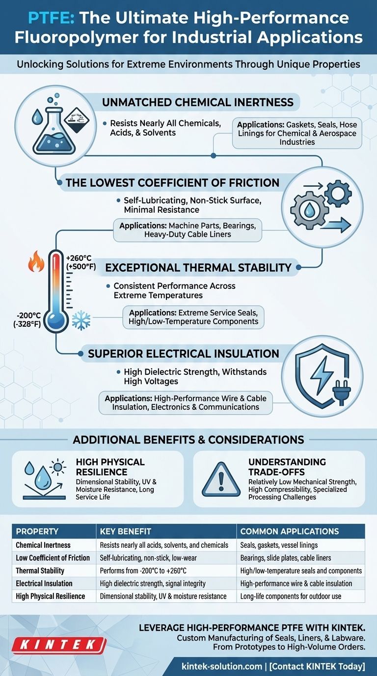 PTFE의 주요 특성은 무엇인가요? 극한의 산업 응용 분야를 위한 궁극의 소재 시각적 가이드