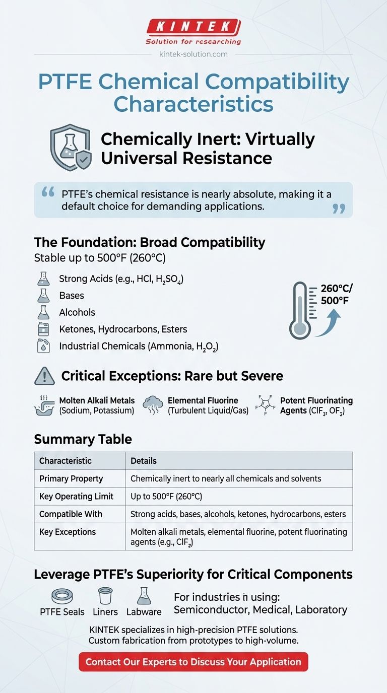 Was sind die chemikalienbeständigen Eigenschaften von PTFE? Unübertroffene chemische Beständigkeit für anspruchsvolle Anwendungen Visuelle Anleitung