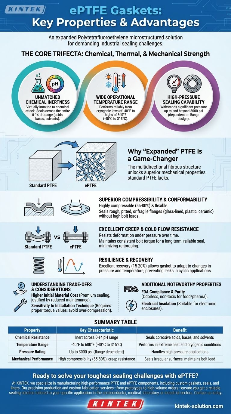 EPTFE 개스킷의 주요 특성은 무엇입니까? 극한 조건에 대한 탁월한 밀봉 성능 시각적 가이드