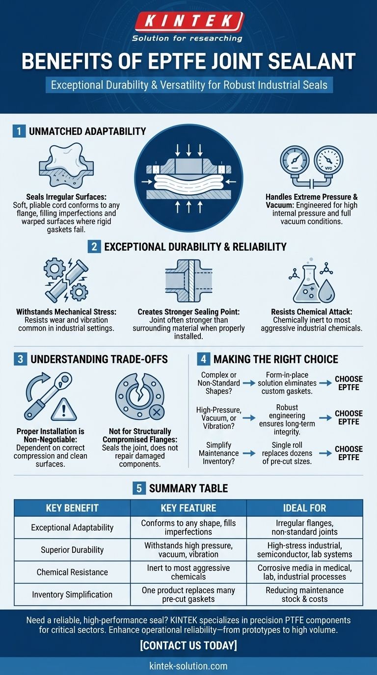 EPTFE 조인트 실란트 사용의 이점은 무엇입니까? 까다로운 응용 분야를 위한 탁월한 밀봉 달성 시각적 가이드