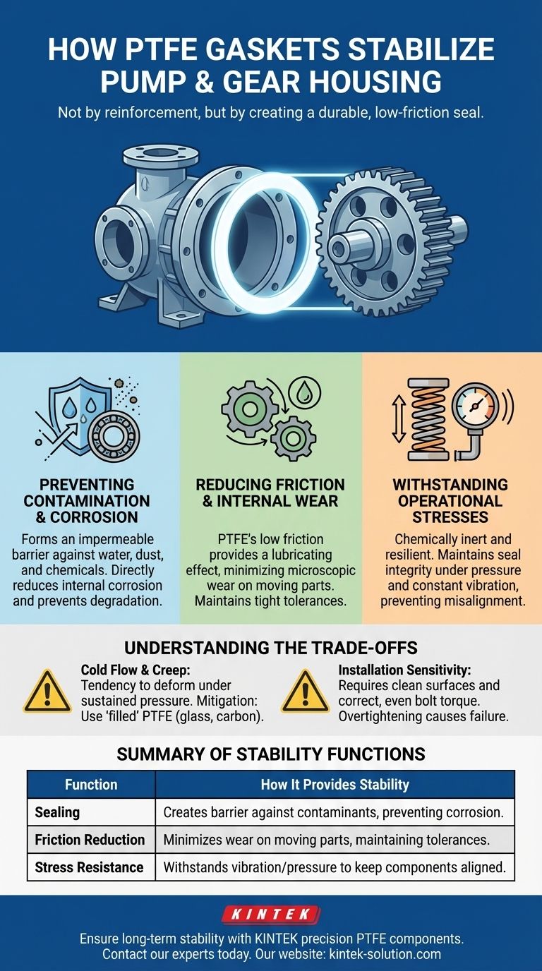 PTFE 개스킷은 펌프 및 기어 하우징을 어떻게 안정화합니까? 장기적인 안정성을 위해 열화를 방지하는 방법 시각적 가이드