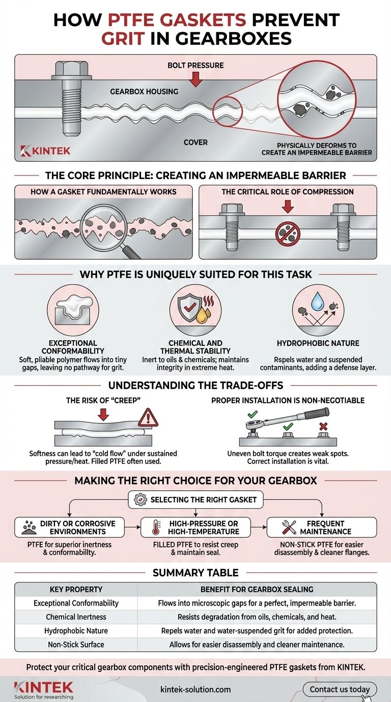 PTFE 개스킷은 어떻게 기어박스로 이물질이 유입되는 것을 방지합니까? 오염 물질에 대한 불침투성 장벽 생성 시각적 가이드