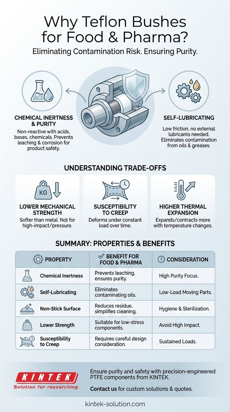 테플론 부싱이 식품 및 제약 제조에 적합한 이유는 무엇입니까? 순도 및 안전성 보장 시각적 가이드