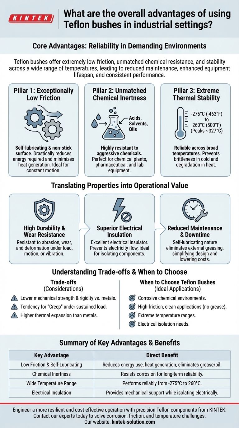 산업 환경에서 테플론 부싱을 사용하는 전반적인 장점은 무엇입니까? 유지보수가 필요 없는 신뢰성 달성 시각적 가이드