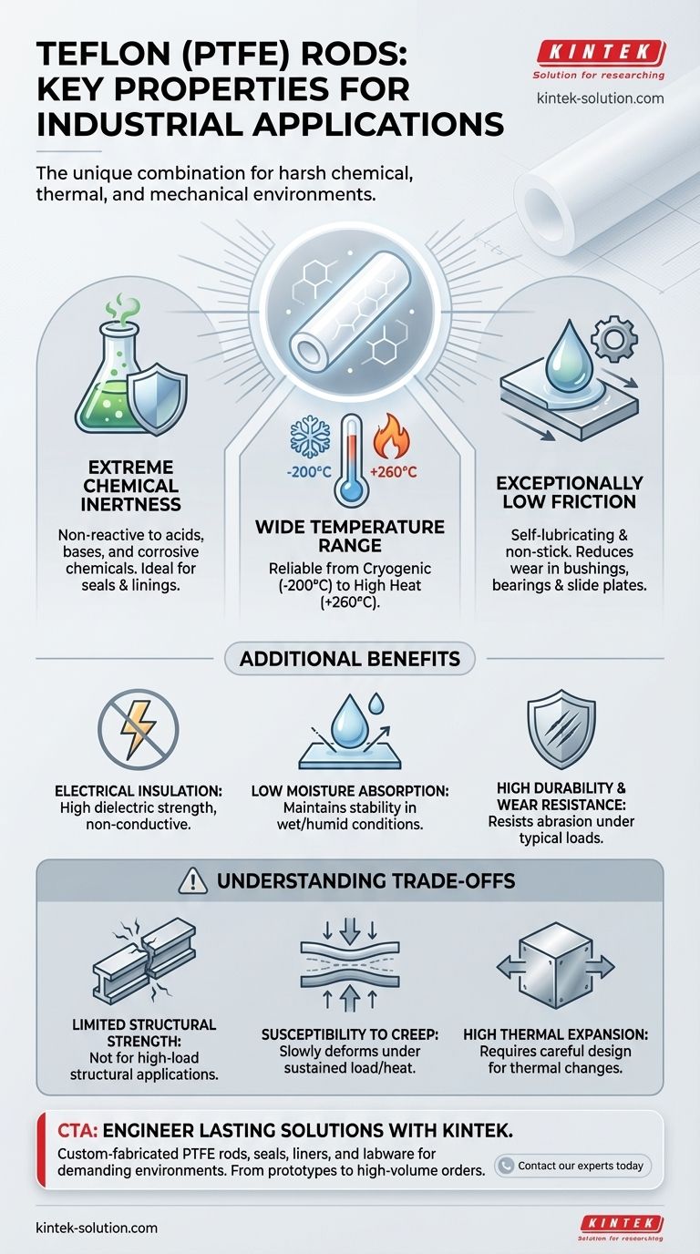 特氟龙（Teflon）棒材具备哪些关键特性，使其适用于工业应用？解锁无与伦比的耐化学性和耐热性 图解指南