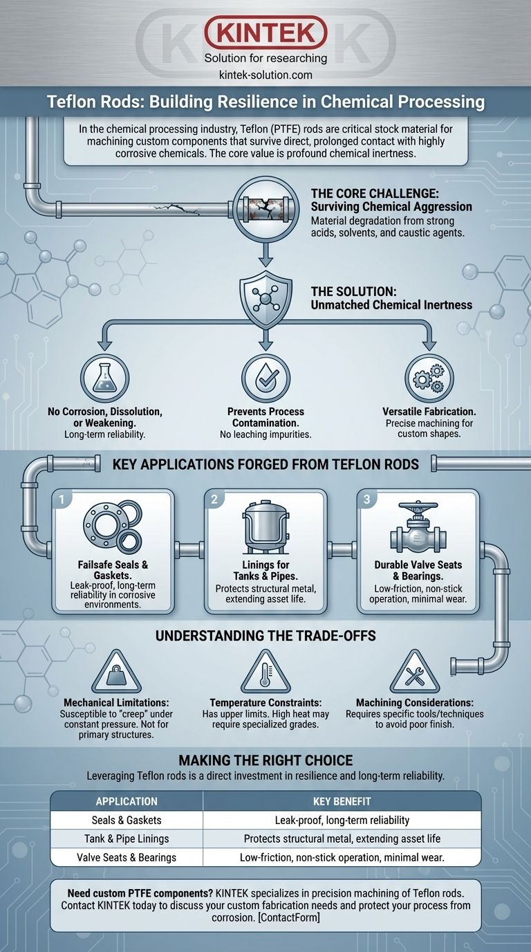 화학 처리 산업에서 테플론 로드는 어떻게 활용됩니까? 부식에 강한 씰, 라이너 및 밸브용 시각적 가이드