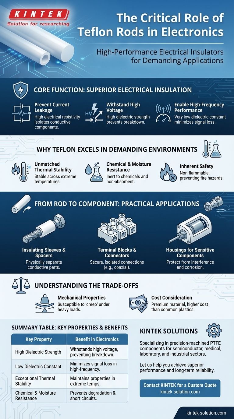 전기 및 전자 산업에서 테플론 로드는 어떤 역할을 합니까? 뛰어난 절연 및 신뢰성 보장 시각적 가이드