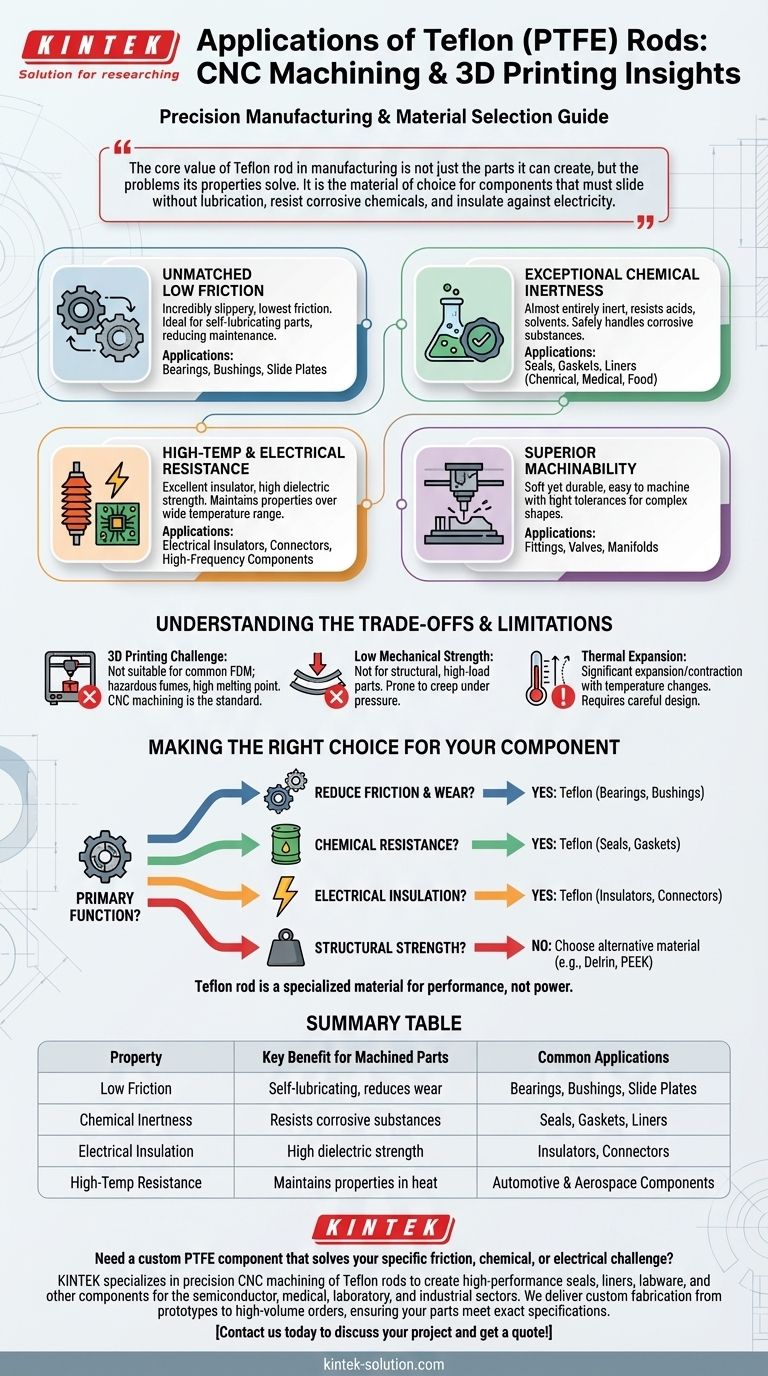 CNC 가공 및 3D 프린팅에서 테프론 로드의 응용 분야는 무엇입니까? 마찰, 화학 및 전기 문제를 해결합니다 시각적 가이드