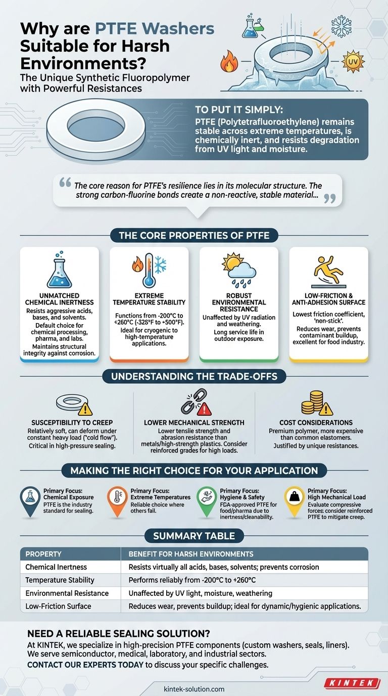 PTFE 와셔가 혹독한 환경에 적합한 이유는 무엇인가요? 탁월한 내화학성 및 내열성 시각적 가이드
