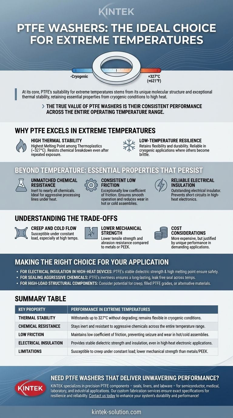 PTFE 와셔가 고온 및 저온 응용 분야에 이상적인 이유는 무엇입니까? 극한 환경에서 안정적인 성능 보장 시각적 가이드