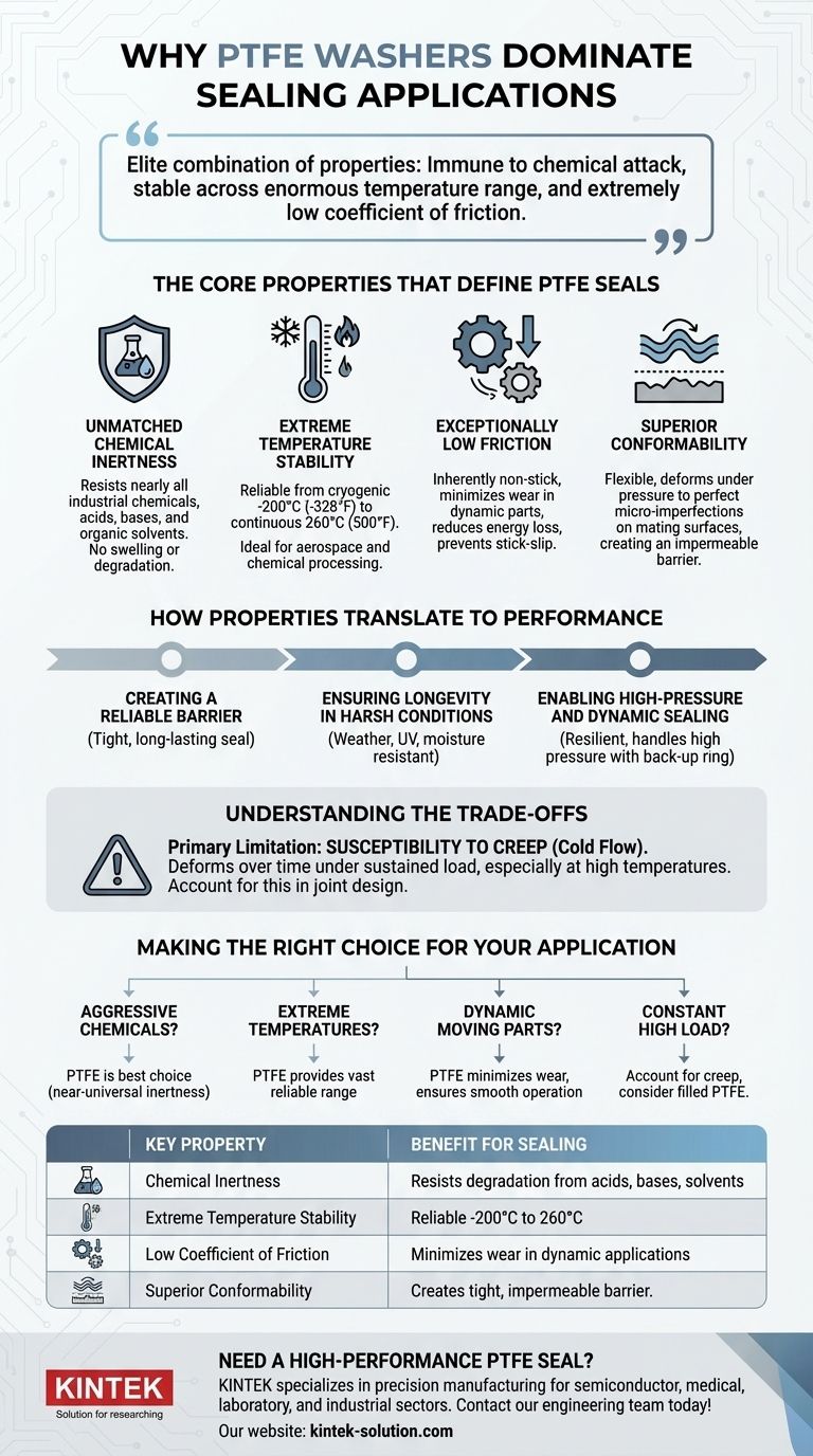 PTFE 와셔가 밀봉 용도로 흔히 사용되는 이유는 무엇입니까? 탁월한 내화학성 및 내열성을 경험하세요 시각적 가이드