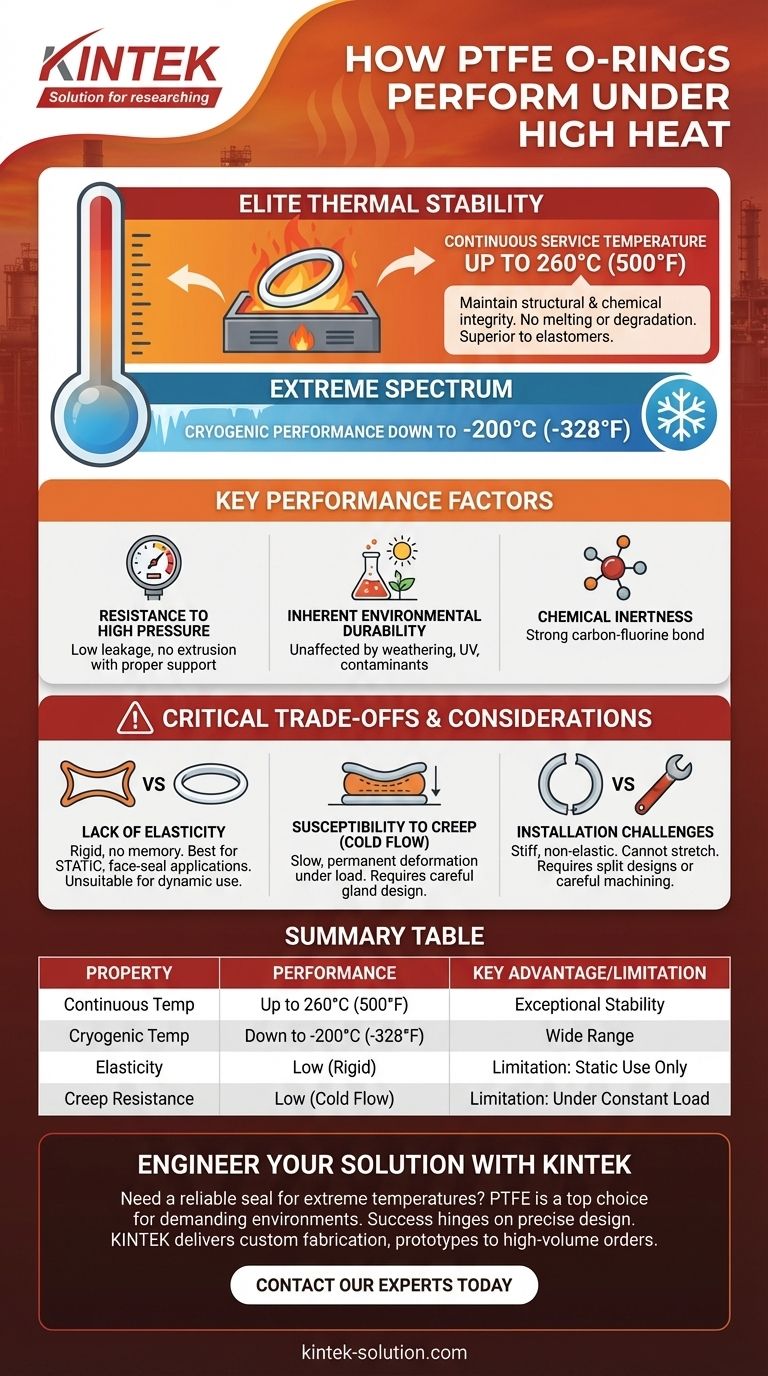 PTFE O-링은 고온 조건에서 어떻게 작동합니까? 극한 온도 밀봉 달성 시각적 가이드
