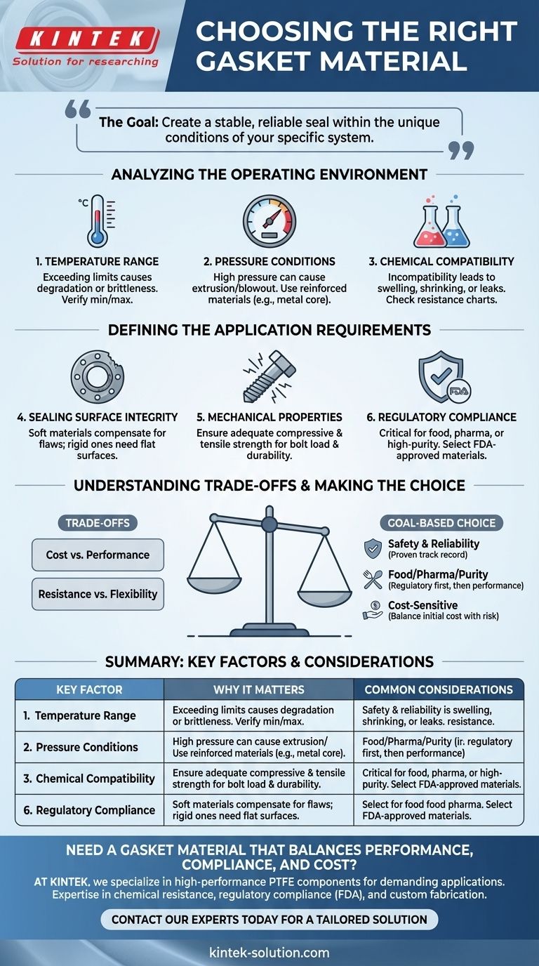 가스켓 재료를 선택할 때 어떤 요소를 고려해야 할까요? 신뢰할 수 있는 밀봉을 위한 가이드 시각적 가이드