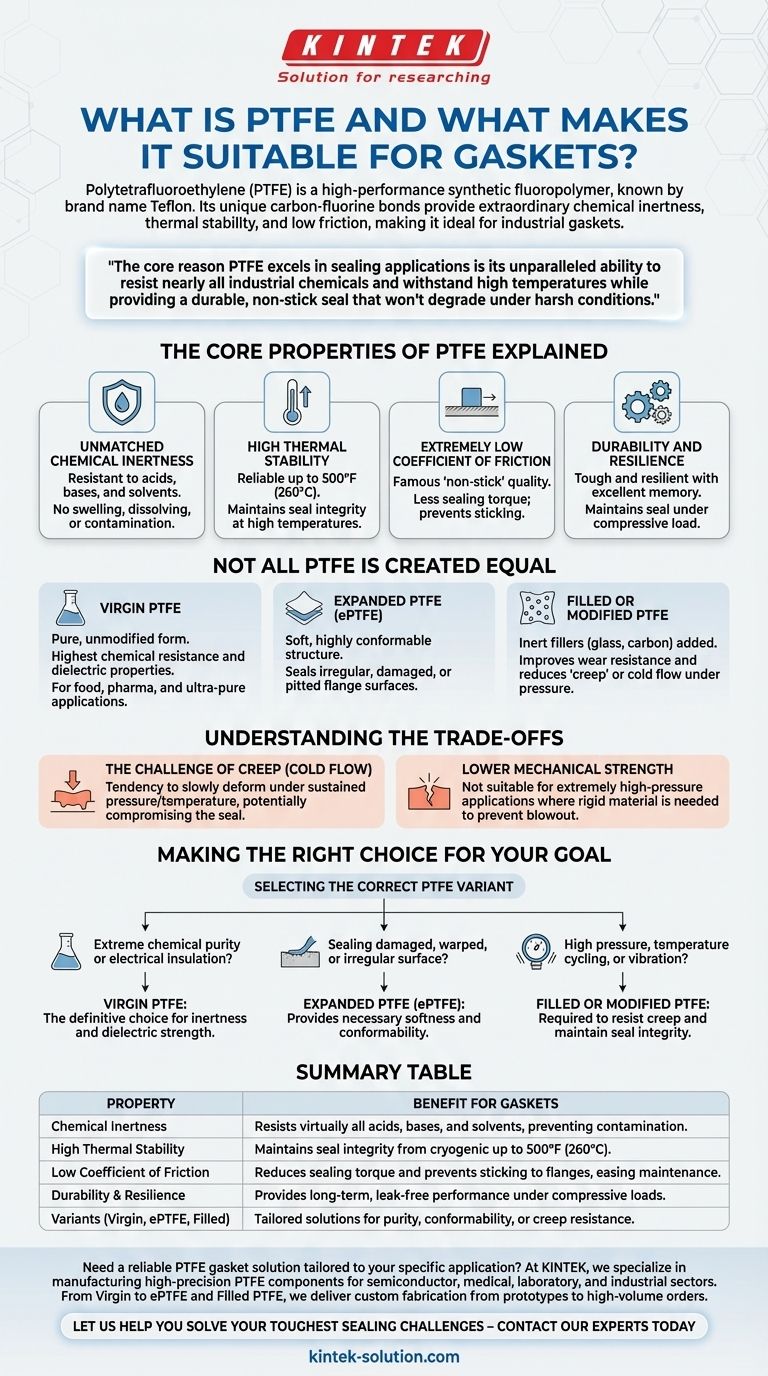 PTFE란 무엇이며, 개스킷에 적합한 이유는 무엇인가요? 고성능 실링을 위한 궁극적인 가이드 시각적 가이드