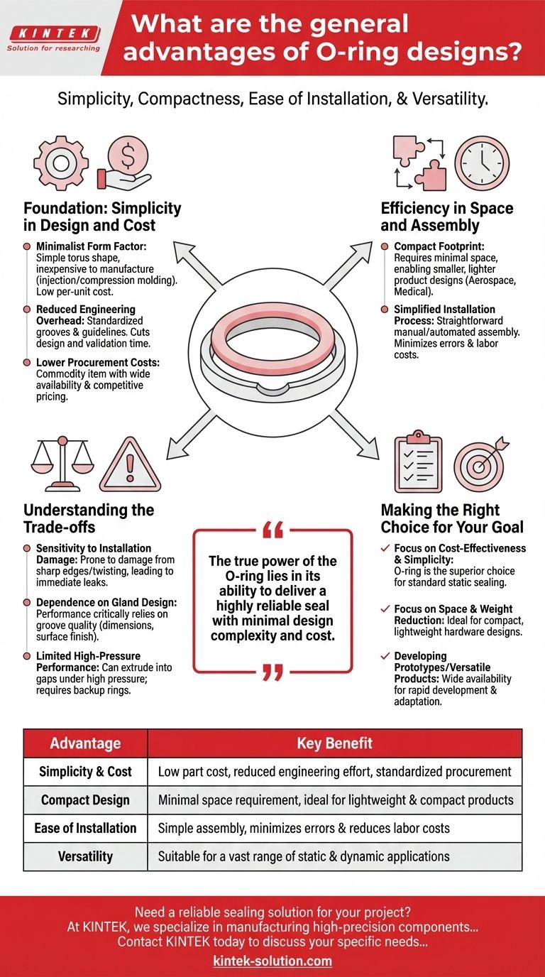 O-링 설계의 일반적인 장점은 무엇입니까? 안정적이고 비용 효율적인 밀봉 달성 시각적 가이드