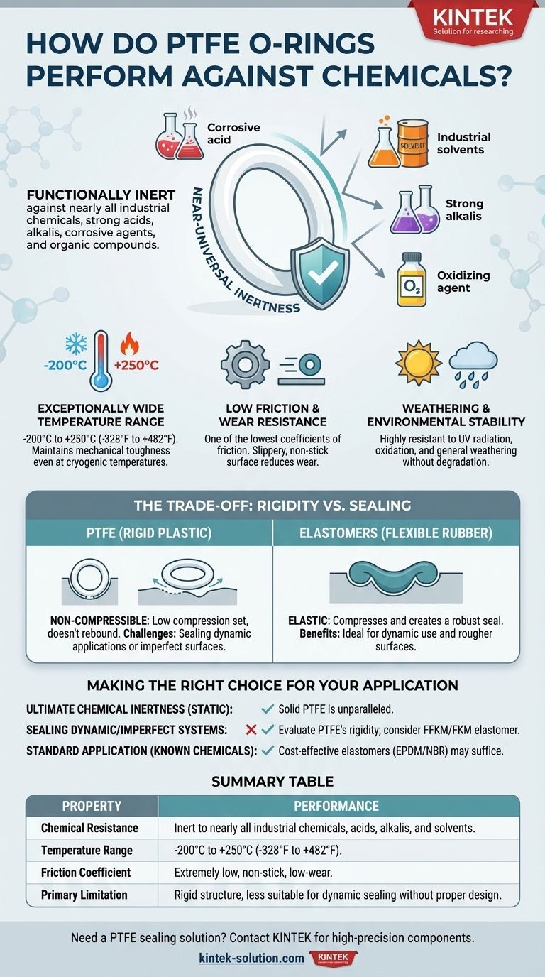 PTFE O-링은 화학 물질에 대해 어떻게 작용하나요? 타의 추종을 불허하는 내화학성 달성 시각적 가이드