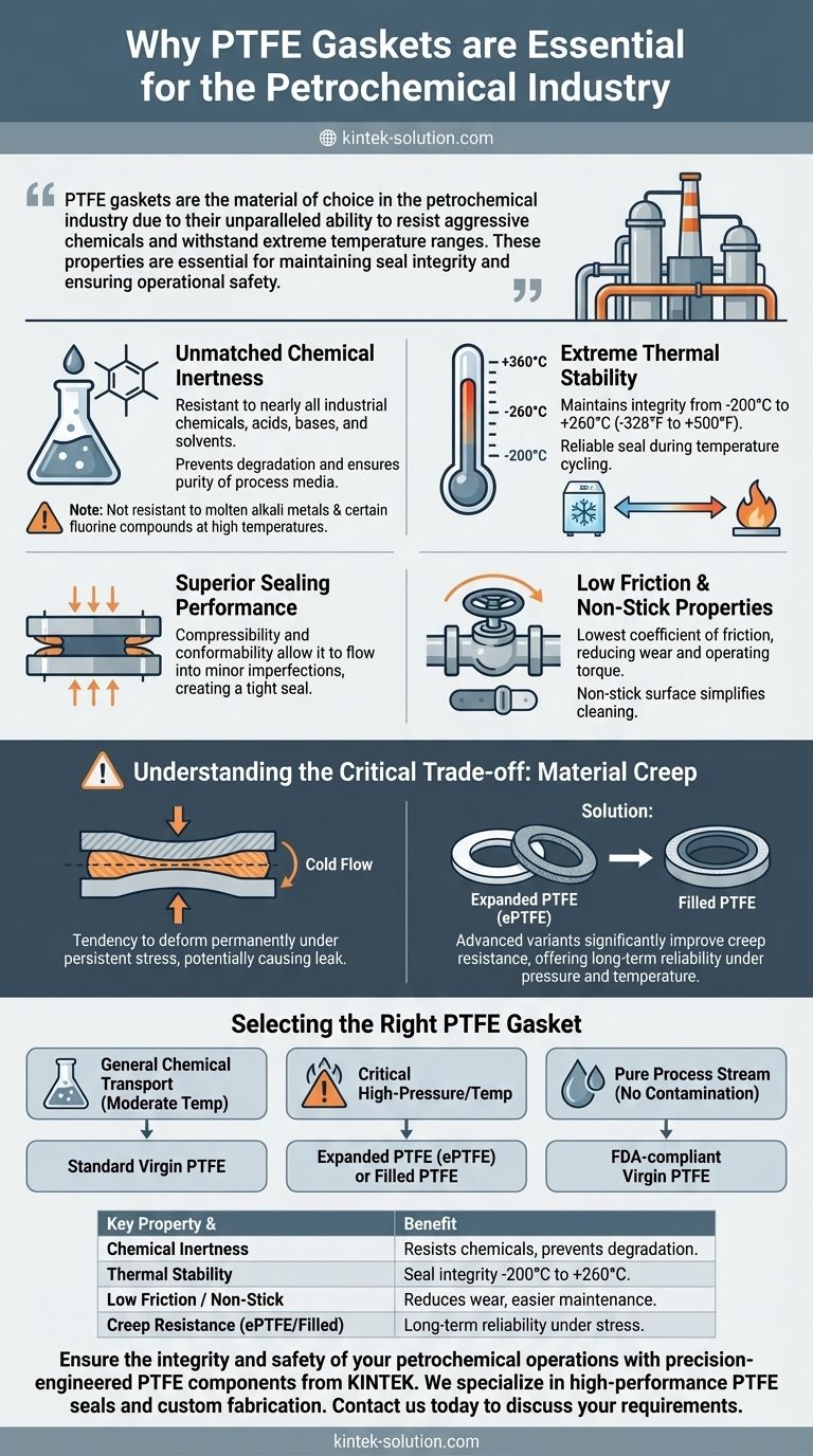 석유화학 산업에서 PTFE 개스킷을 사용하는 이유는 무엇입니까? 뛰어난 내화학성 및 내열성 때문입니다. 시각적 가이드