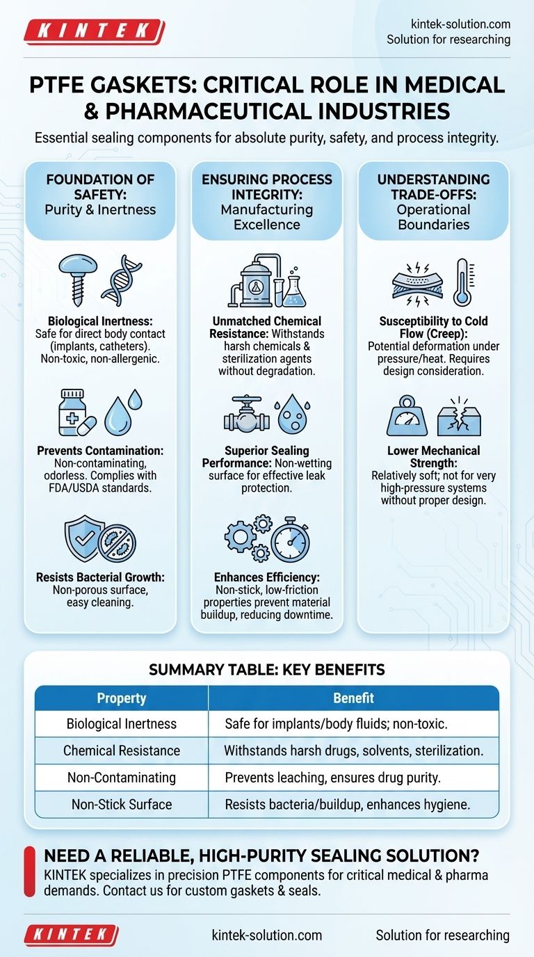의료 및 제약 산업에서 PTFE 개스킷은 어떤 역할을 할까요? 중요 응용 분야에서 순도와 안전성 보장 시각적 가이드