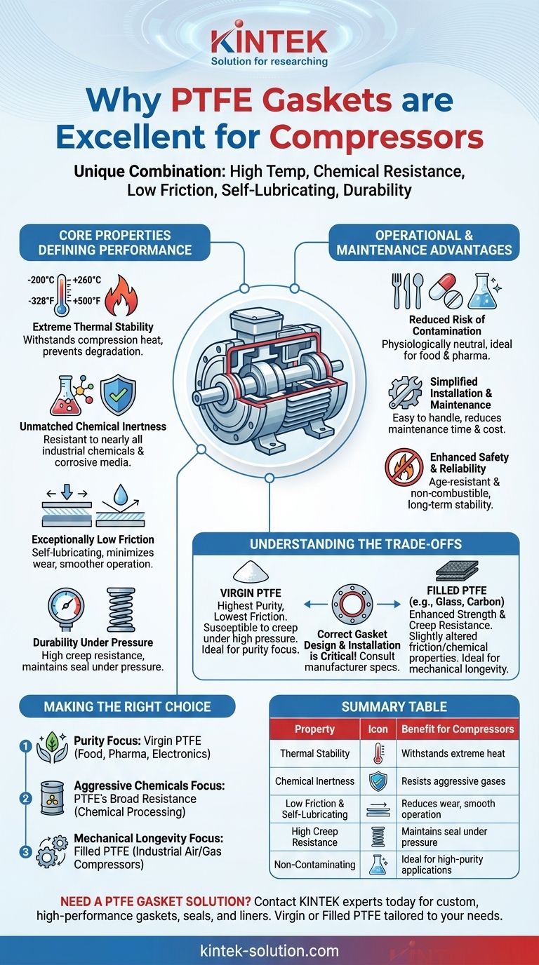 PTFE 개스킷이 압축기에 탁월한 선택인 이유는 무엇일까요? 뛰어난 밀봉 성능을 경험하세요 시각적 가이드