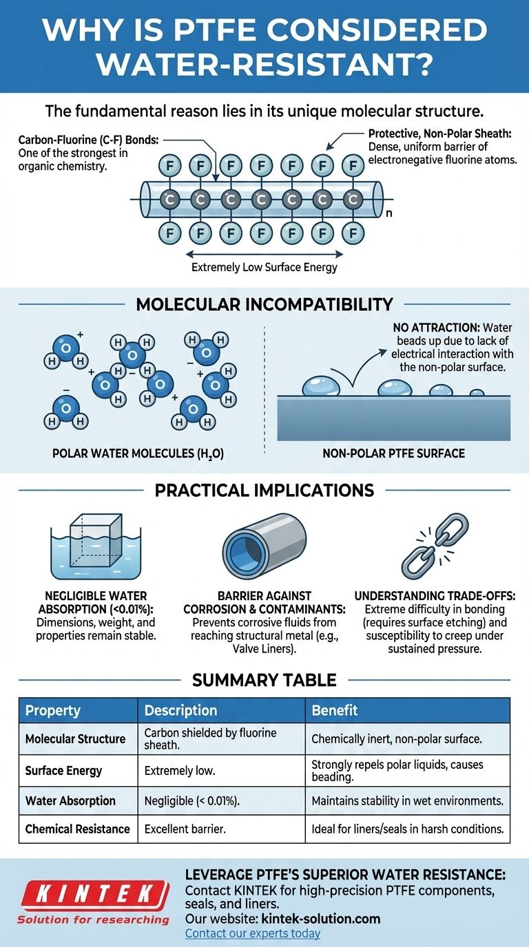 Pourquoi le PTFE est-il considéré comme résistant à l'eau ? La science derrière ses propriétés de barrière supérieures Guide Visuel