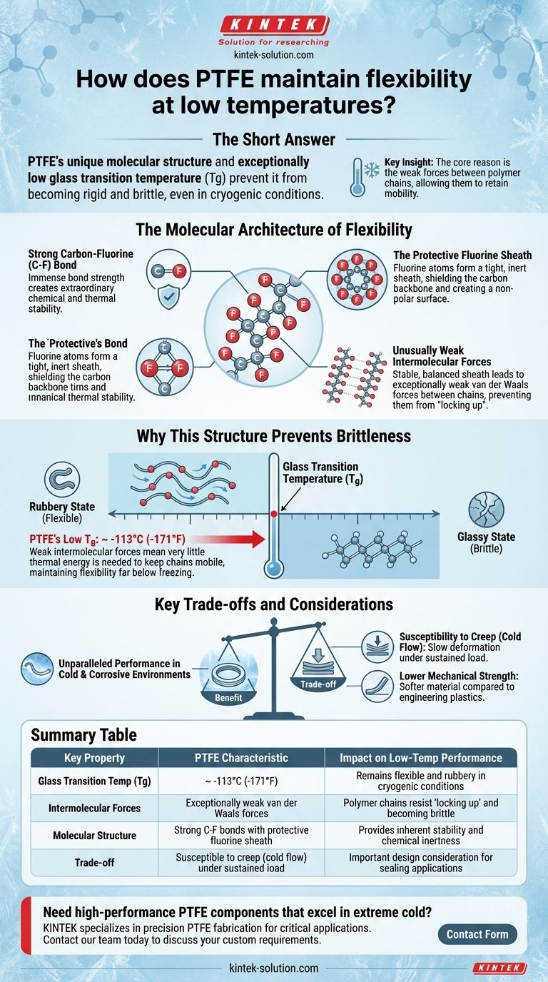PTFE는 어떻게 저온에서 유연성을 유지할까요? 극저온 성능의 비밀 시각적 가이드