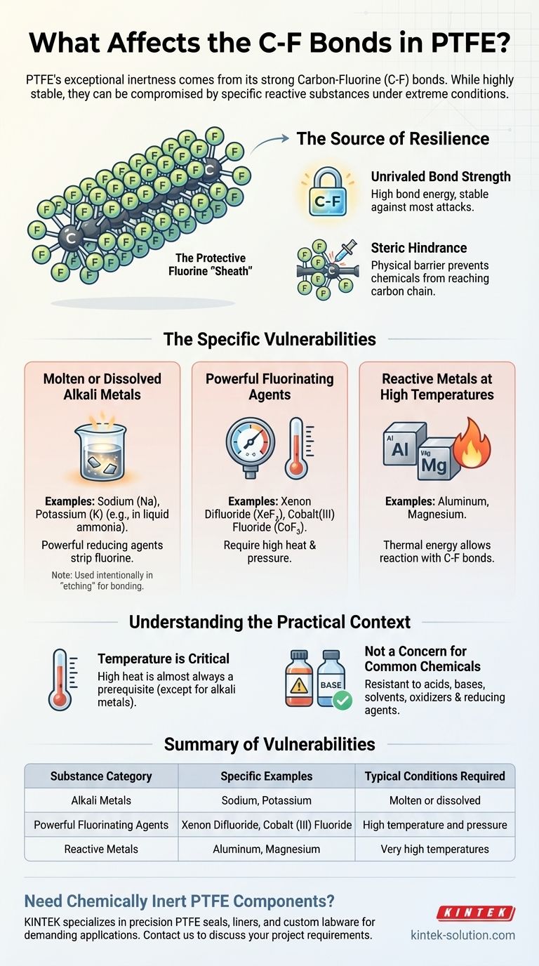 Какие вещества могут воздействовать на связи углерод-фтор в ПТФЭ? Раскройте пределы его химической инертности Визуальное руководство