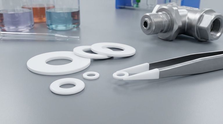 테프론 와셔의 특징은 무엇인가요? 탁월한 미끄러움 및 내화학성을 경험하세요