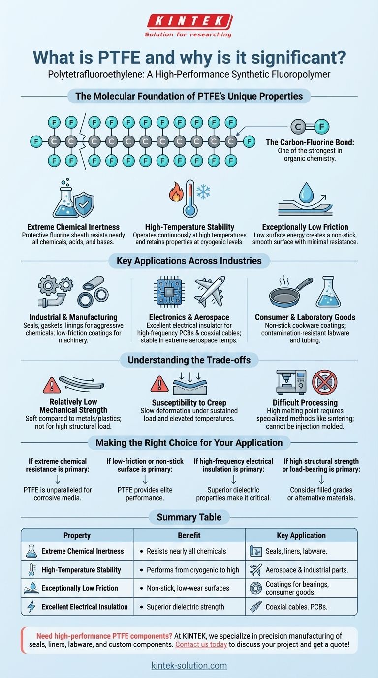 Was ist PTFE und warum ist es so wichtig? Entdecken Sie die Leistungsfähigkeit eines Hochleistungspolymers Visuelle Anleitung