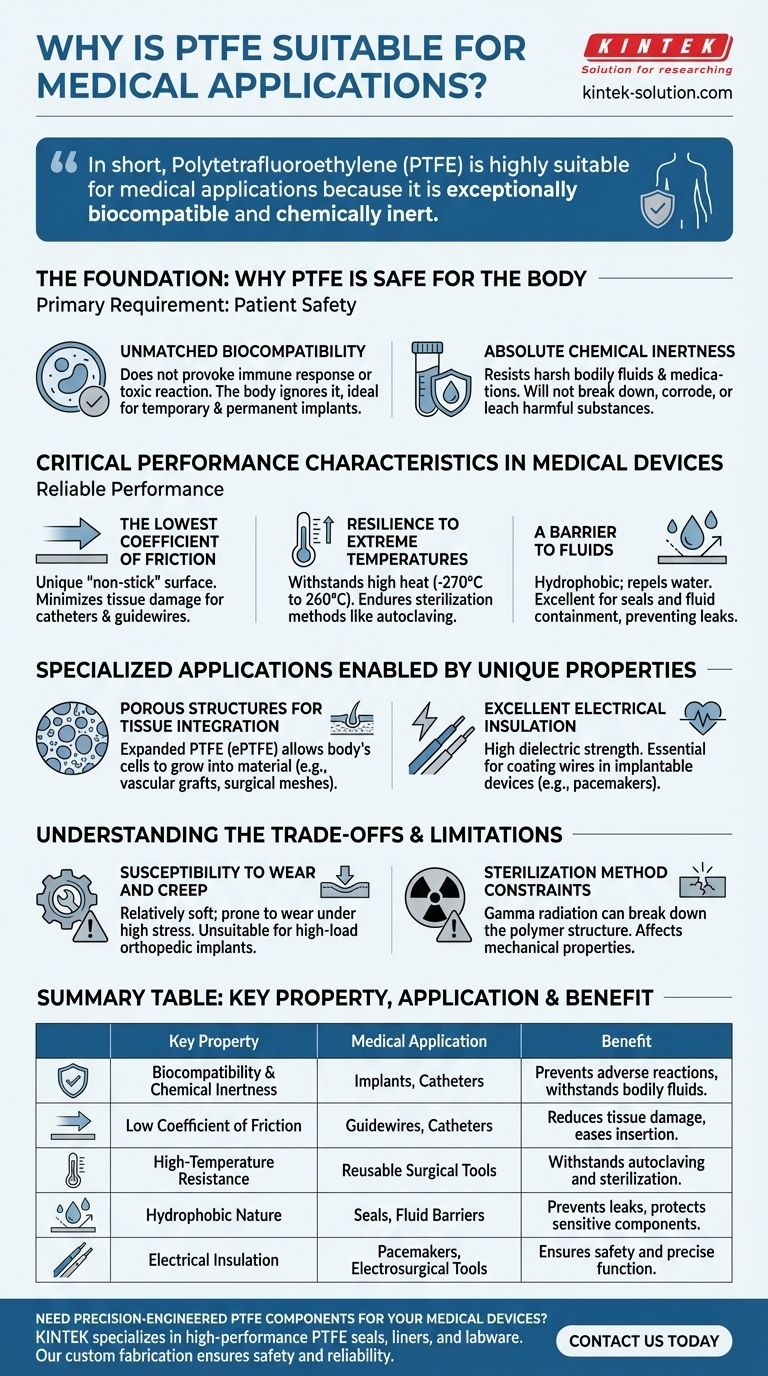 PTFEが医療用途に適しているのはなぜですか？生体適合性と滅菌処理の鍵 ビジュアルガイド