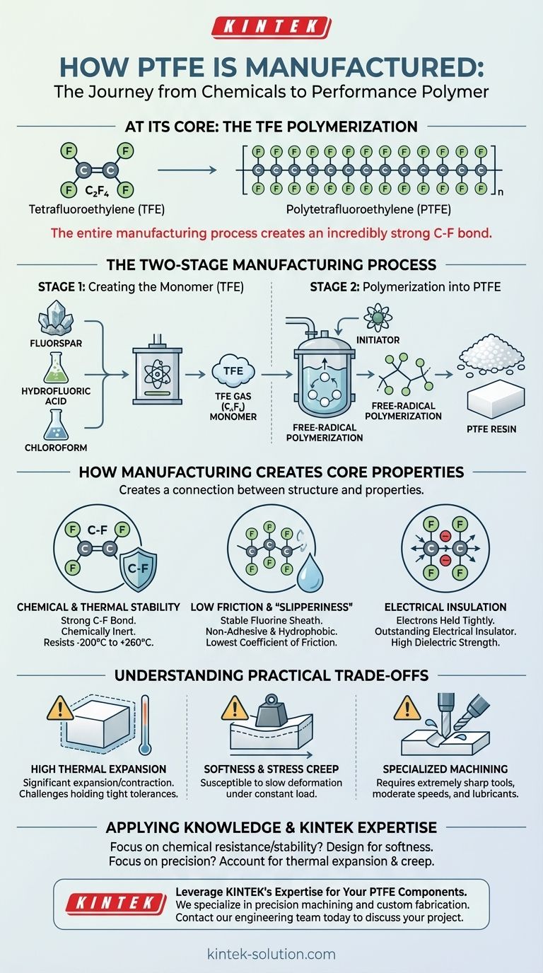 PTFE는 어떻게 제조되는가? 고성능 폴리머의 비밀을 풀다 시각적 가이드