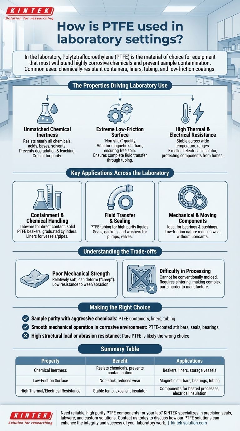 Wie wird PTFE in Laboreinstellungen verwendet? Unerlässlich für chemische Beständigkeit und Probenreinheit Visuelle Anleitung