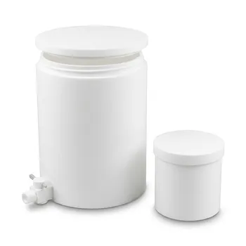 Tambor de almacenamiento de muestras de boca ancha de PTFE de alta pureza - Barril de fluoropolimero resistente a ácidos y personalizable