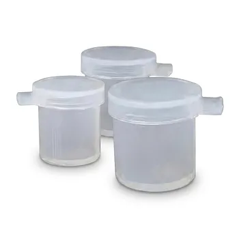 Vasos de disolución de muestras de PFA de alta pureza resistentes a ácidos con tapas, recipientes de digestión química para análisis de trazas