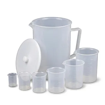 High Purity PFA Beakers with Handles Large Capacity Chemical Resistant Teflon Laboratory Beakers and Custom Cleaning Baskets