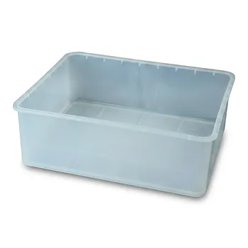 Baño de lavado de obleas de silicio resistente a la corrosión, tanque rectangular de limpieza con ácido para laboratorio de PFA de alta pureza
