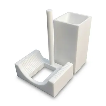 Portaoblevas circular de PTFE de 6 pulgadas, cesta de limpieza semiconductor resistente a ácidos y álcalis, personalizable