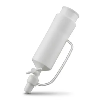 Embudo de goteo separador de presión constante PTFE personalizado, resistente a la corrosión, material de laboratorio de bajo fondo, embudo de goteo para análisis de trazas