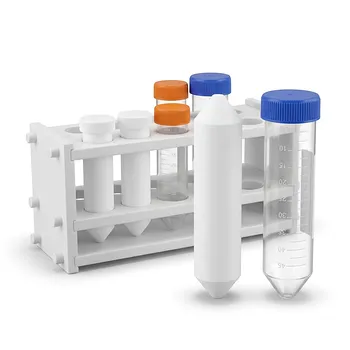 Tubos de centrífuga de PTFE de alta pureza para análisis de trazas: Recipientes de centrifugación personalizados para laboratorio con soportes