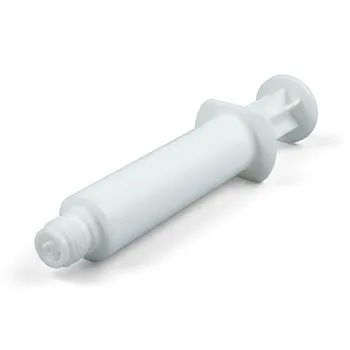 Jeringa de laboratorio de PTFE virgen de 50 ml para manejo de productos químicos corrosivos y sistemas de bombas de jeringa automatizadas con compatibilidad de tubo FEP