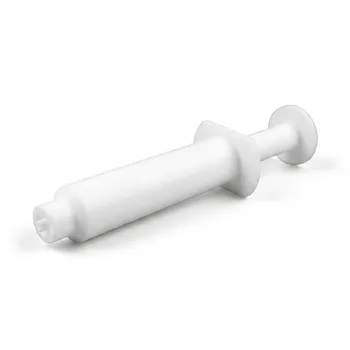 Jeringa de PTFE de 25ml de alta pureza para análisis de trazas y sistemas automatizados de bombas de jeringa