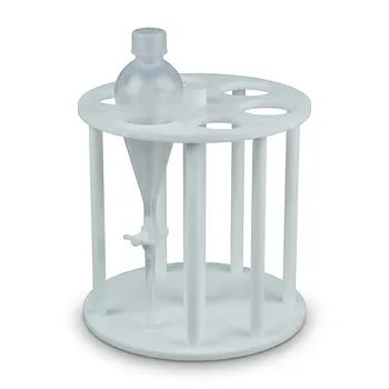 Soporte Redondo de Laboratorio de Alta Temperatura, Resistente a la Corrosión, para Embudos de Separación de PTFE, con Número y Diámetro de Orificios Personalizables