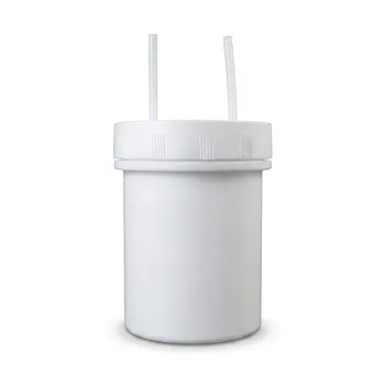 Tambor de materia prima PTFE de alta pureza y resistencia a la corrosión, 4L, sellado de tornillo, tanque de alimentación de bajo fondo
