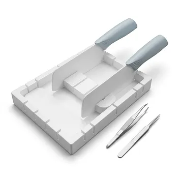 Cortador de membrana cuadrada de PTFE de alta pureza y dispositivo de alícuotas de filtro para análisis de trazas y aplicaciones de laboratorio en salas blancas
