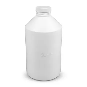 Depósito de almacenamiento de PTFE de gran capacidad de 5L y frasco de reactivo personalizado. Recipiente de laboratorio resistente a la corrosión y hermético con cierre de rosca y tapa de PTFE