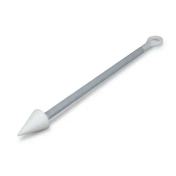 Muestreador sólido de PTFE de alta pureza, mango reforzado de acero inoxidable, punta afilada, herramienta de muestreo de laboratorio resistente a la corrosión