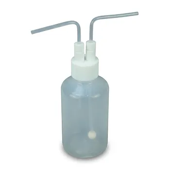 Frasco de lavado de gas PFA de alta pureza, recipiente de absorción de gases resistente a la corrosión con tapa de PTFE y cámara de reacción personalizable