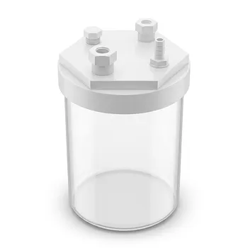 Tanque de reacción PFA de 6L con conexiones personalizables, resistente a la corrosión y a disolventes, botella de reacción PFA para la síntesis de nuevos materiales