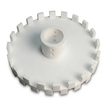 Disco de agitación de PTFE resistente a la corrosión, plato de dispersión química, accesorio para mezclador de fluoropolímero de 350 mm de diámetro
